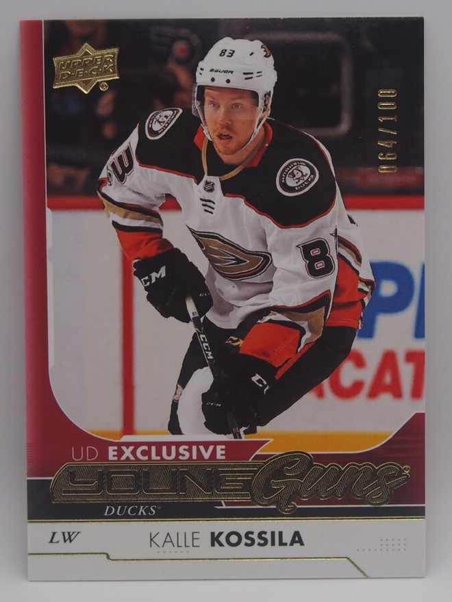 2017-18 Upper deck Young guns Exclusives Kalle Kossila /100
