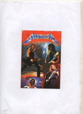 Postikortti. METALLICA.