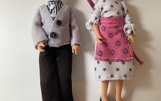 Lundby vintage nuket ( isovanhemmat )