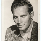 Vanha Valokuva Filmitähti Charlton Heston 1923-2008 - pikkukuva 1