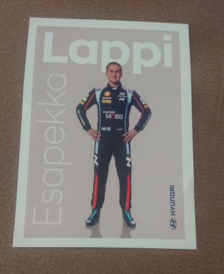 Esapekka Lappi Hyundai kortti 21x15
