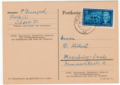 DDR Mi 473 postikortti