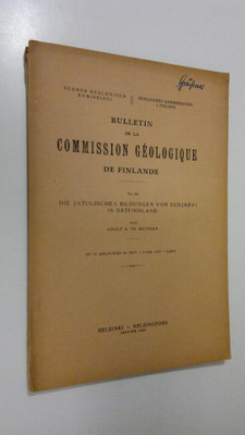 Adolf A. T. Metzger : Bulletin de la Commission Geologiqu...