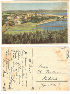 Vanha kortti, KUVATAIDE 297/6, Sortavala