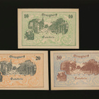 Itävalta Notgeld 10, 20, 50 Heller, Strengberg 1920 - pikkukuva 1
