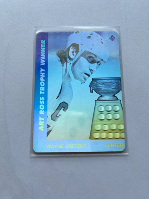 1991-92 Upper Deck Hologram Blanc Back  Ross Wayne Gretzky