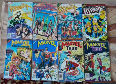 5 MARVEL- ja 4 RYHMÄ-X- LEHTEÄ (1990-1992)