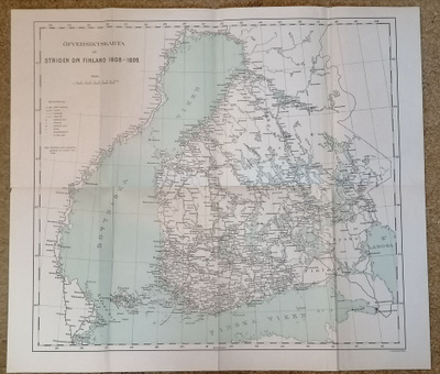 Vanha Kartta Striden om Finland 1808-1809
