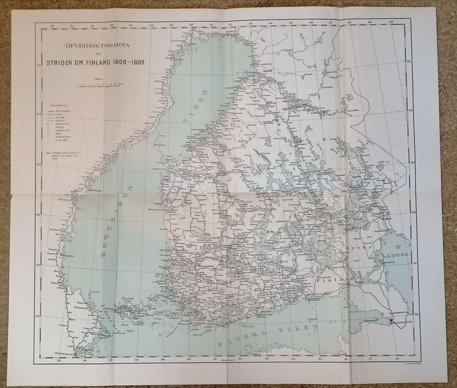 Vanha Kartta Striden om Finland 1808-1809