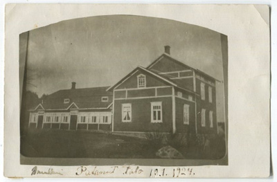 Sauvo Brännkärrin (Palosuon) 1924 palanut päärakennus