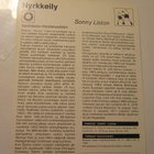 Concert Hall nyrkkeily Sonny Liston 33-787 - pikkukuva 2