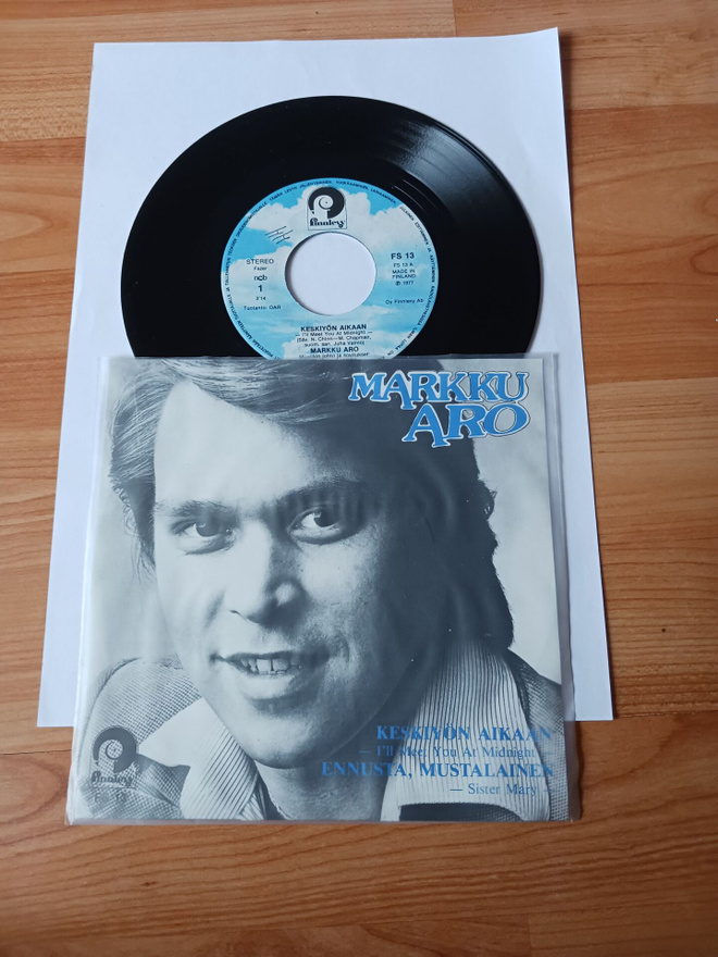 Markku Aro – Keskiyön Aikaan 7" ps orig 1977 Pop Rock mint