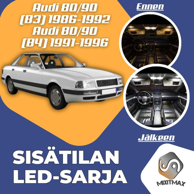 Audi 80/90 Sisätilan LED-sarja 10-osainen