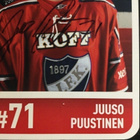 JUUSO PUUSTINEN - HIFK. KERÄILYKORTTI. AITO NIMIKIRJOITUS ! - pikkukuva 2