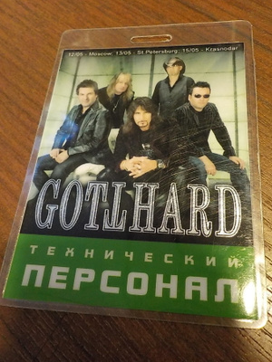 GOTTHARD BACKSTAGE PASSI .