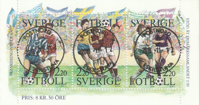 RUOTSI 1988 - Fa 1522/24 VIHKOLEHTI LEIMATTUNA