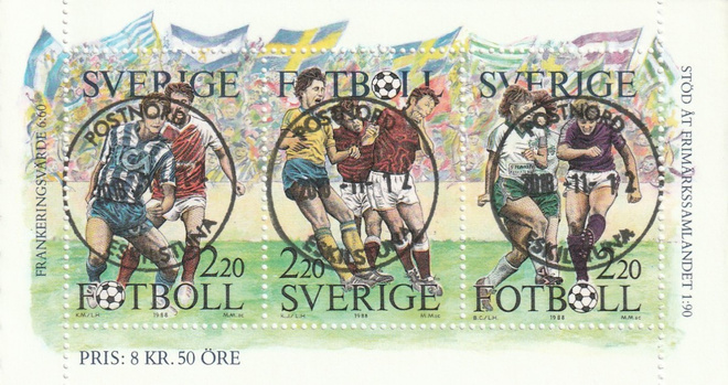 RUOTSI 1988 - Fa 1522/24 VIHKOLEHTI LEIMATTUNA