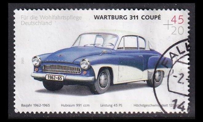 Saksa 2362 o Auto Wartburg 311 Coupé (2003)
