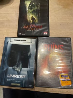 Kauhuelokuva DVD-paketti: Rauniot, Amityville Horror, Unrest