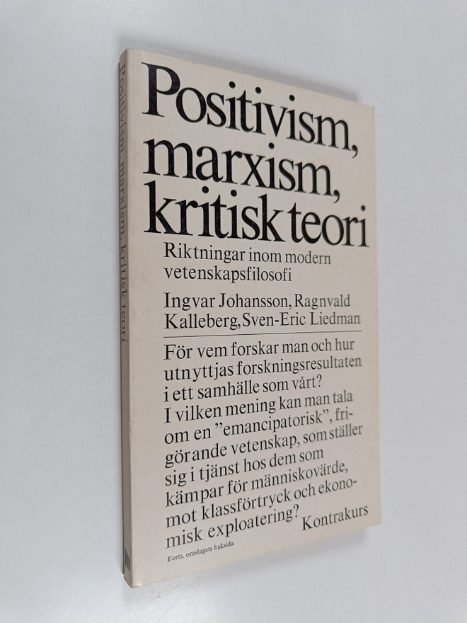 Ingvar Johansson : Positivism, marxism, kritisk teori