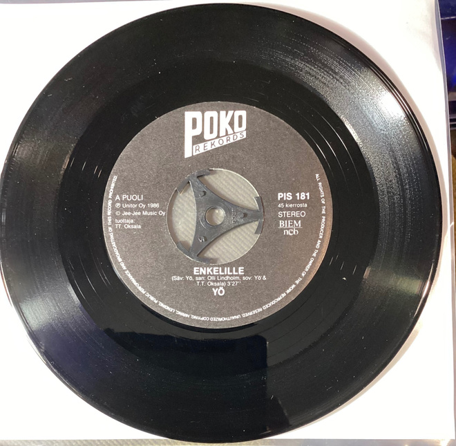 7" single Yö Enkelille