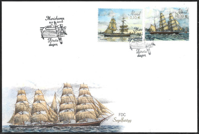 FDC Åland 2016  Purjealuksia   LaPe ÅL 407-408