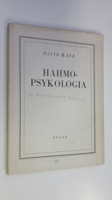 David Katz : Hahmopsykologia