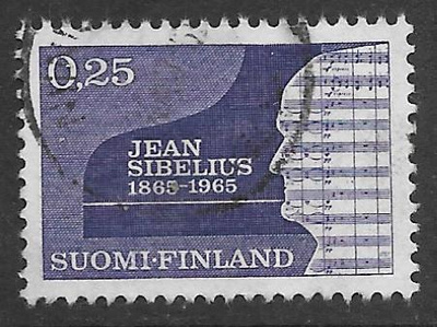 Jean Sibelius 0,25mk 1965 (LAPE 602) O