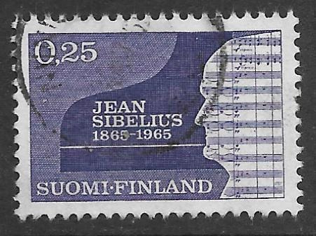 Jean Sibelius 0,25mk 1965 (LAPE 602) O