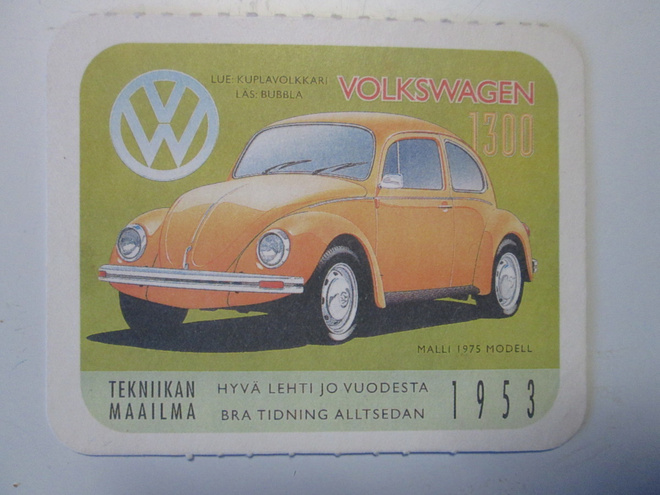 KUPLAVOLKKARI VOLKSWAGEN 1300 MALLI 1975 TM SIVUILTA