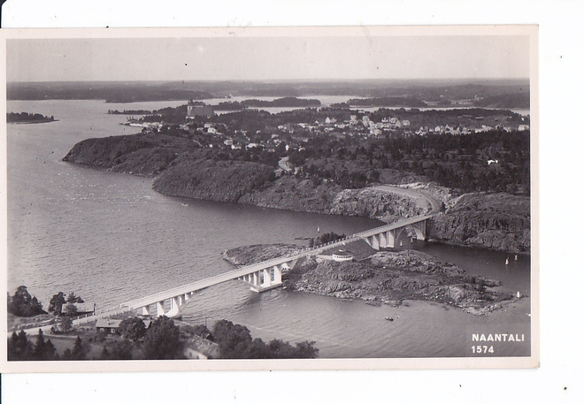 VANHA Postikortti Naantali 1937 Karhumäki