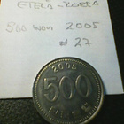 Etelä-Korea 500 won 2005, km#27 - pikkukuva 1