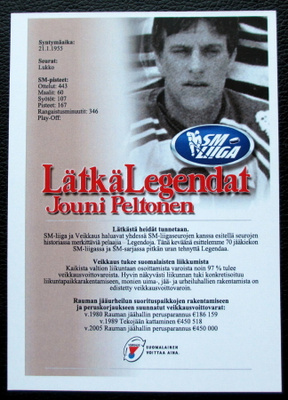 Jouni Peltonen LUKKO Lätkälegendat