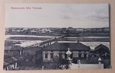 Tornio, näkymä Haaparantaan, silta, vanha mv pk, ei p.