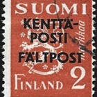 1943 KP 2 mk lisäp.kenttätyyppi 12 leimattu LaPe KP 4 kt 12 - pikkukuva 1