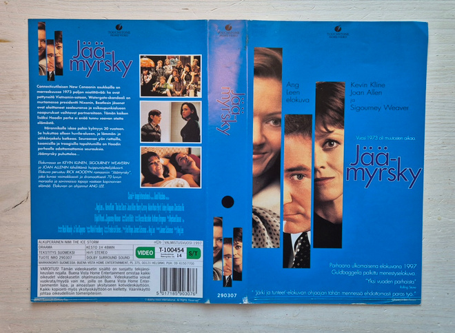 VHS Jäämyrsky -kansipaperi