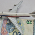 VANHA Pienoismalli ERTL Lentokone Boelling 747 Nasa Metallia - pikkukuva 1