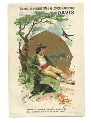 Wanha Mainoskortti 10,8 x 7,3 cm
