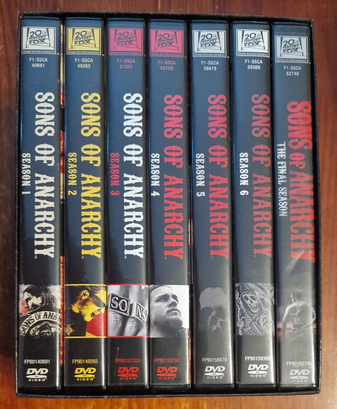 Sons of Anarchy Kaudet 1-7 dvd boxit [koko sarja]