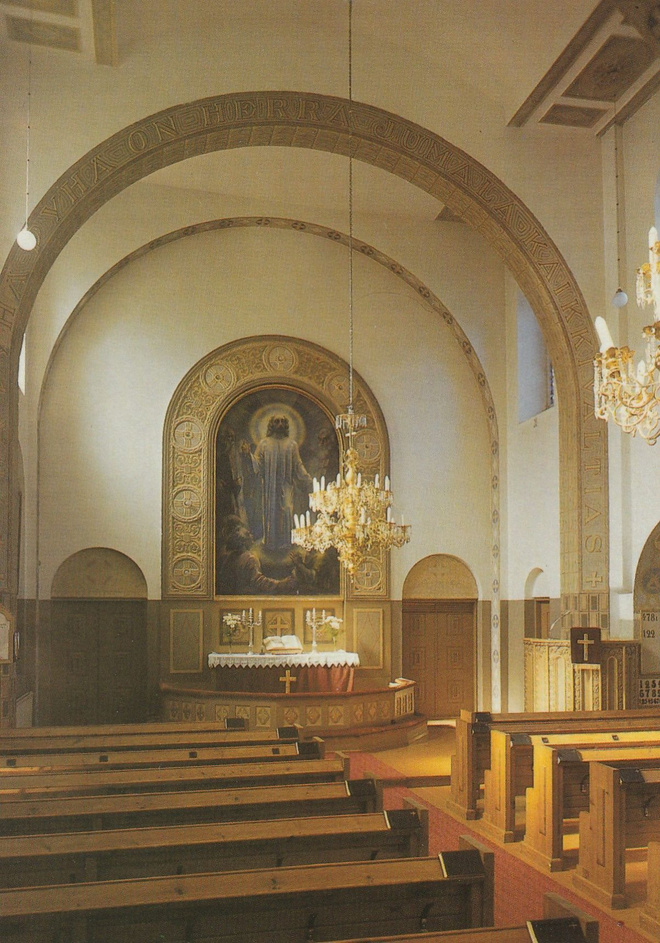 KIRKKOKORTTI - PORNAISTEN KIRKKO - SISÄKUVA - 1