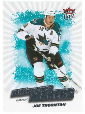 08-09 Fleer Ultra Difference Makers #DM7 Joe Thornton