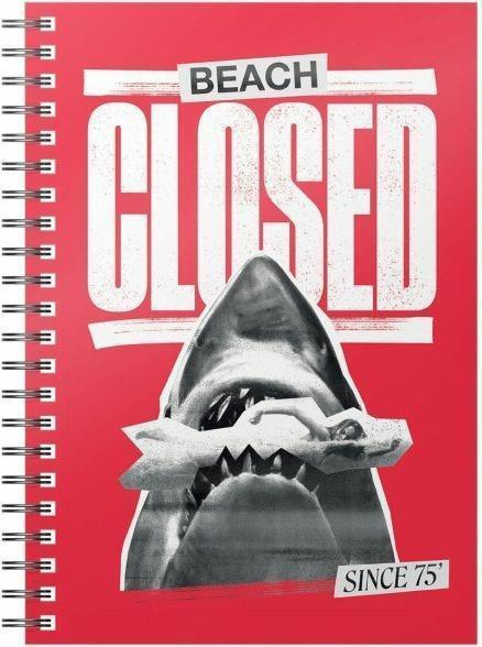 JAWS BEACH CLOSED SPIRAL NOTEBOOK	(66 447)	ruutuvihko 16,5cm