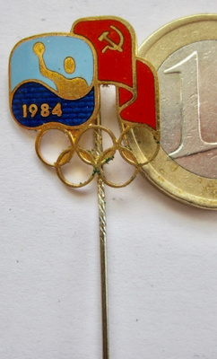 CCCP Merkki Olympia 1984 Los Angeles Vesipallo HARVINAINEN