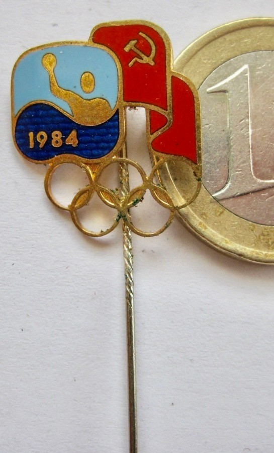 CCCP Merkki Olympia 1984 Los Angeles Vesipallo HARVINAINEN