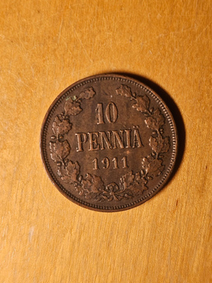 10 penniä vuodelta 1911