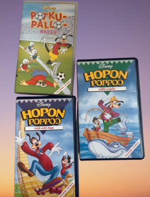 Disney VHS Hopon poppoo ja Potkupallo Hessu