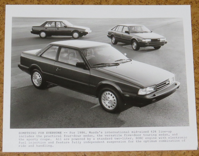 1986 Mazda 626 pressikuva - KUIN UUSI