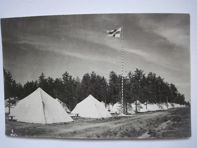 VANHA Postikortti Utti Kouvola Suomen Lippu ym 1930-l