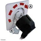 Brennenstuhl Pistorasiansuojat, 6-pakkaus, läpinäkyvät UUSI - pikkukuva 3