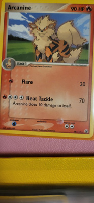 Arcanine #18 Ex Fire Red & Leaf Green Pokemon Rare Card